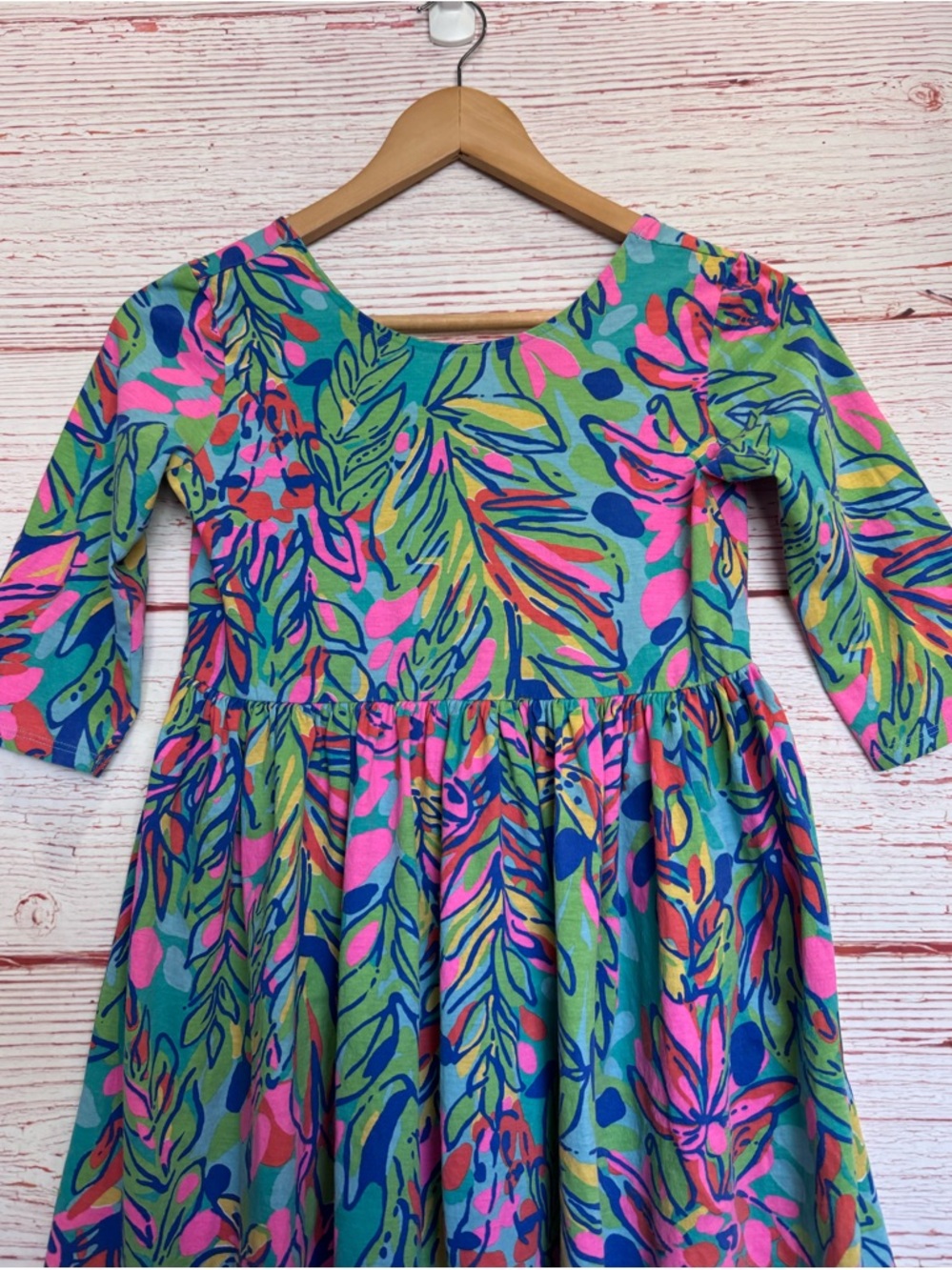 Lilly Pulitzer Mini Evelyn Dress in Multi Hot Spot Sz XL (12-14) - Picture 3 of 10